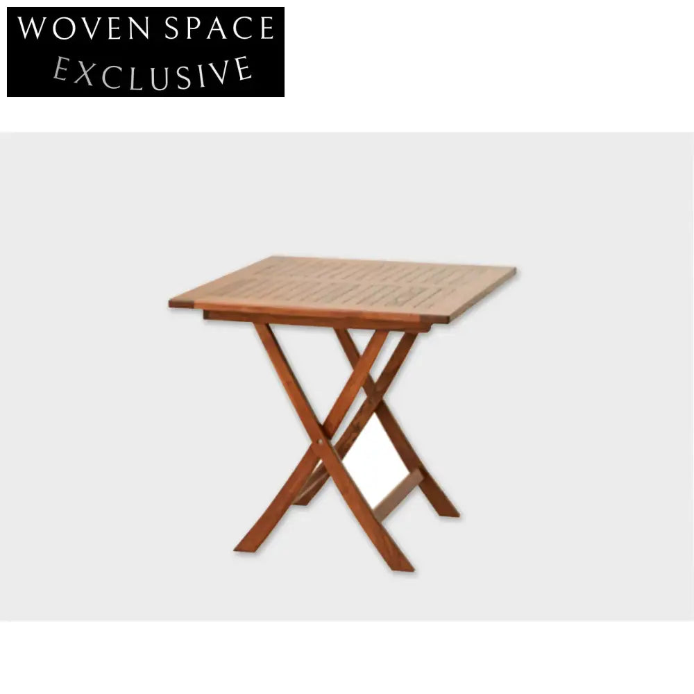 Handmade Contemporary Antique Style Square Aged Solid Wood Dining Table