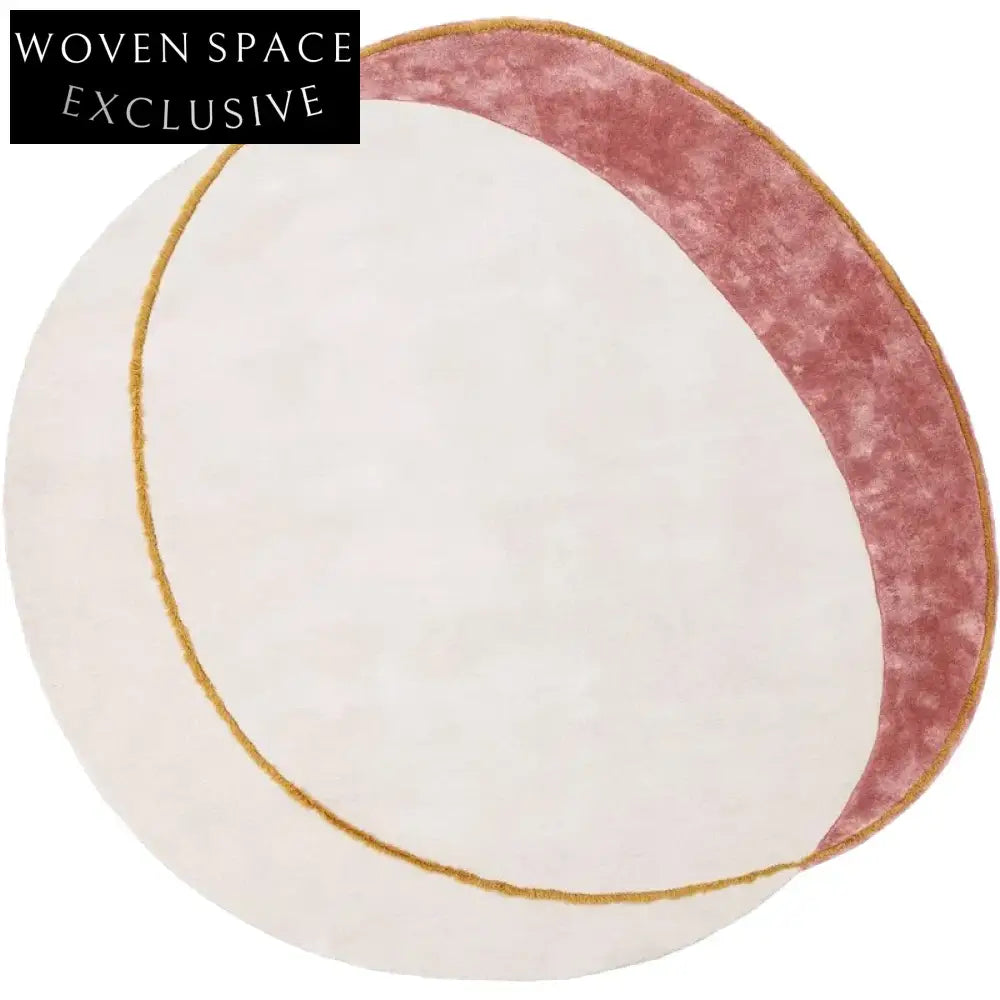 Handmade Custom Irregular Polyester Area Rug for Modern Living Room Decor