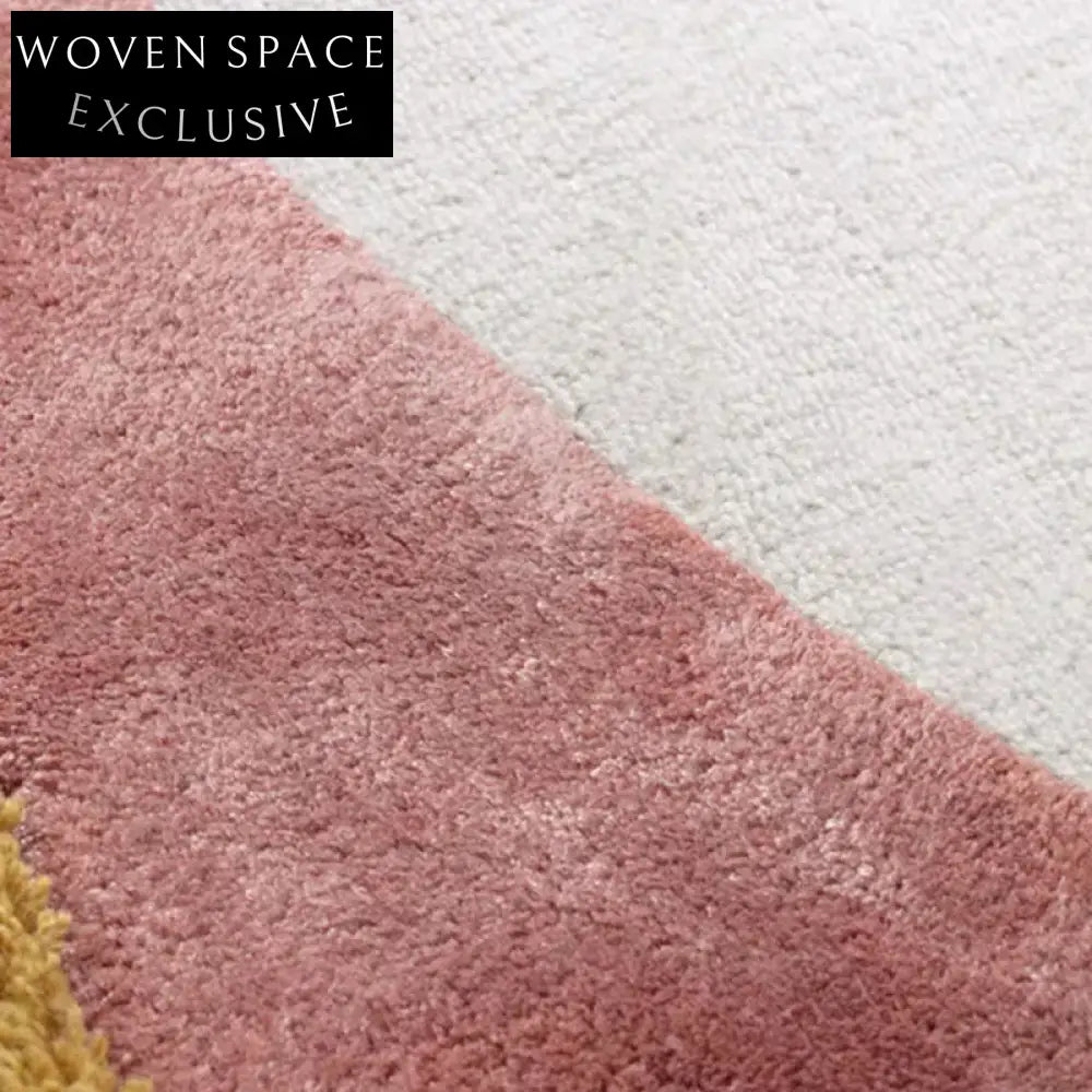 Handmade Custom Irregular Polyester Area Rug for Modern Living Room Decor