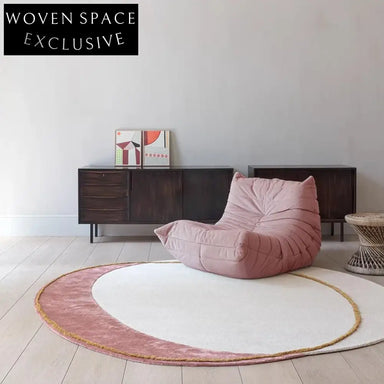 Handmade Custom Irregular Polyester Area Rug for Modern Living Room Decor