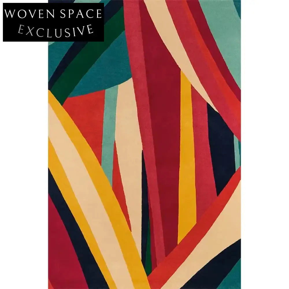 Handmade Custom Nordic Designer Artistic Pattern Living Room Bedroom Carpet