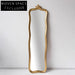 Handmade Golden Arch Full-Length Floor Mirror for Modern Home Decor & Dressing