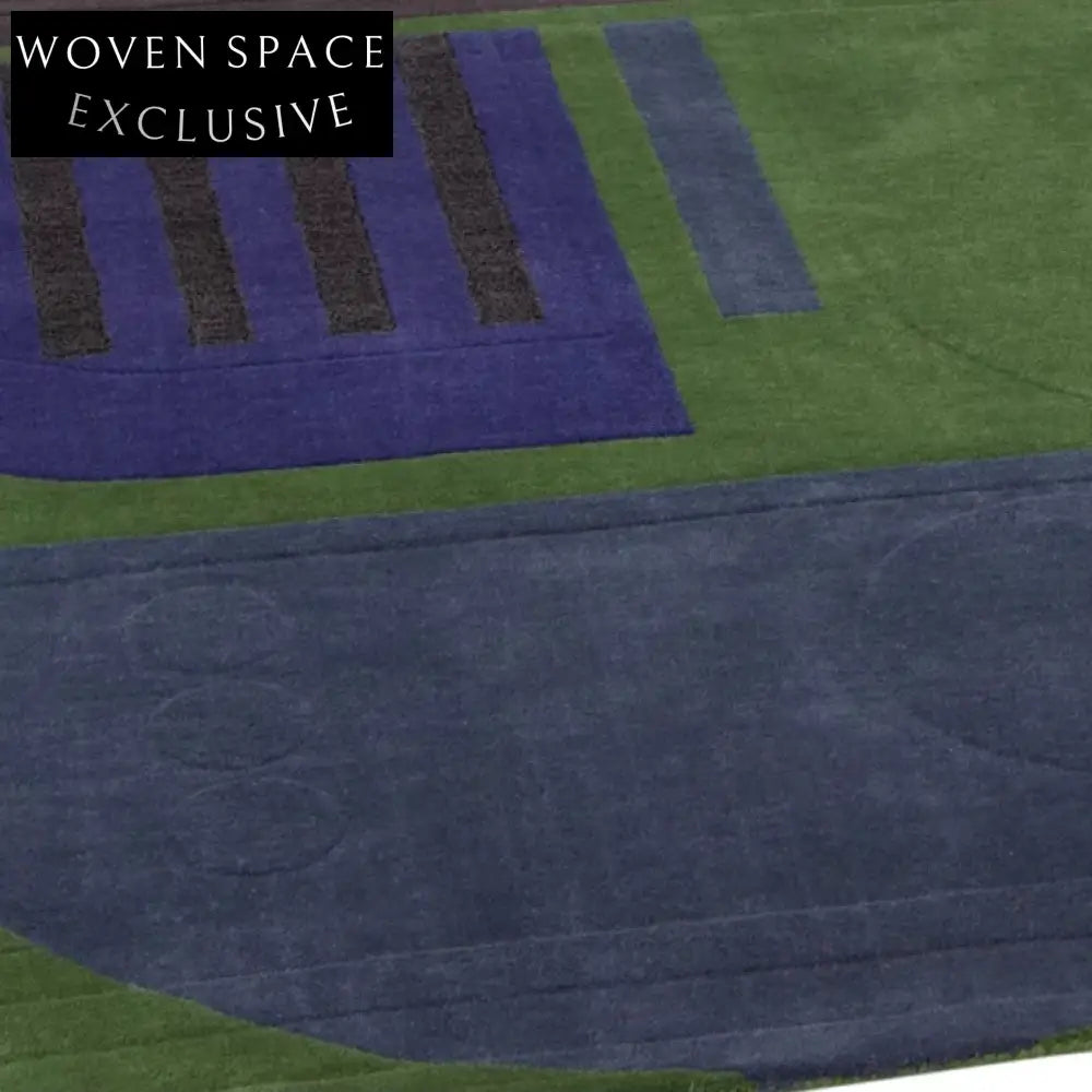 Handmade Irregular Italian Luxury Area Rug for Modern Bedroom Living Room Decor