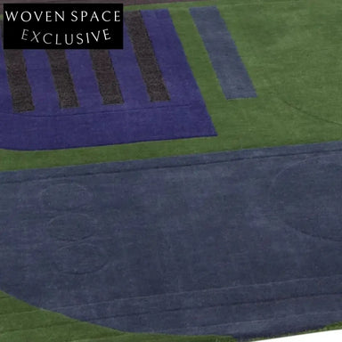 Handmade Irregular Italian Luxury Area Rug for Modern Bedroom Living Room Decor