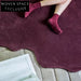 Handmade Irregular Solid Polyester Area Rug for Modern Living Room Decor
