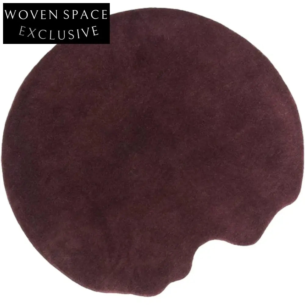 Handmade Irregular Solid Polyester Area Rug for Modern Living Room Decor