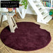 Handmade Irregular Solid Polyester Area Rug for Modern Living Room Decor