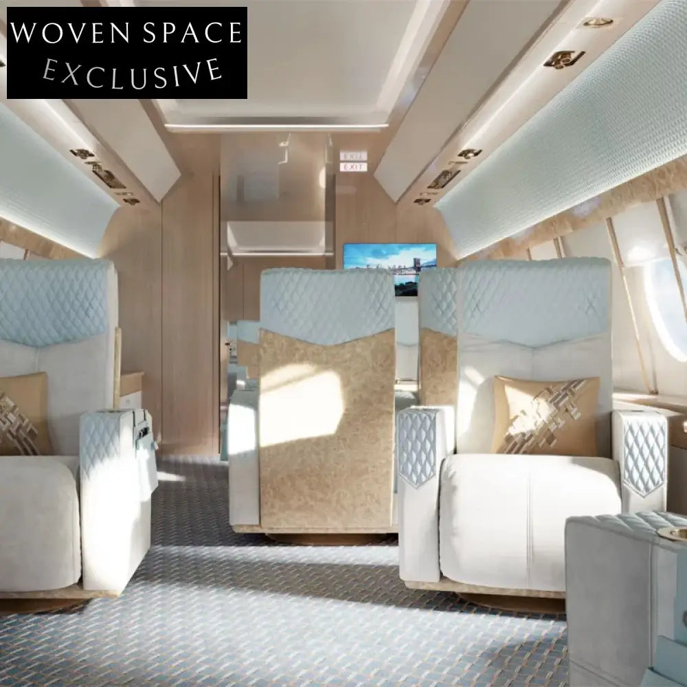 Handmade Modern 13mm Polyester Area Rug – Cream French Striped Living Room Carpet