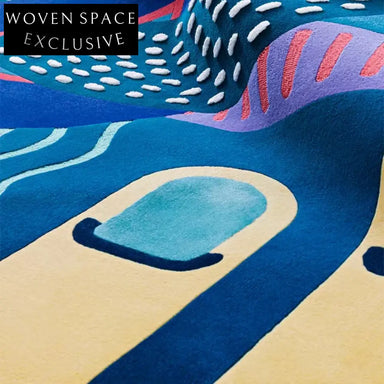 Handmade Modern Abstract Polyester High-End Living Room Bedroom Area Rug