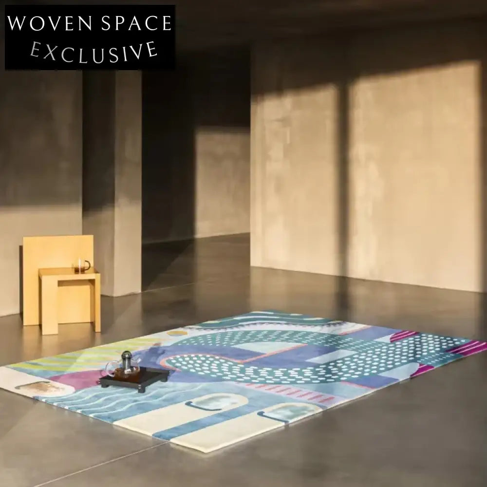 Handmade Modern Abstract Polyester High-End Living Room Bedroom Area Rug