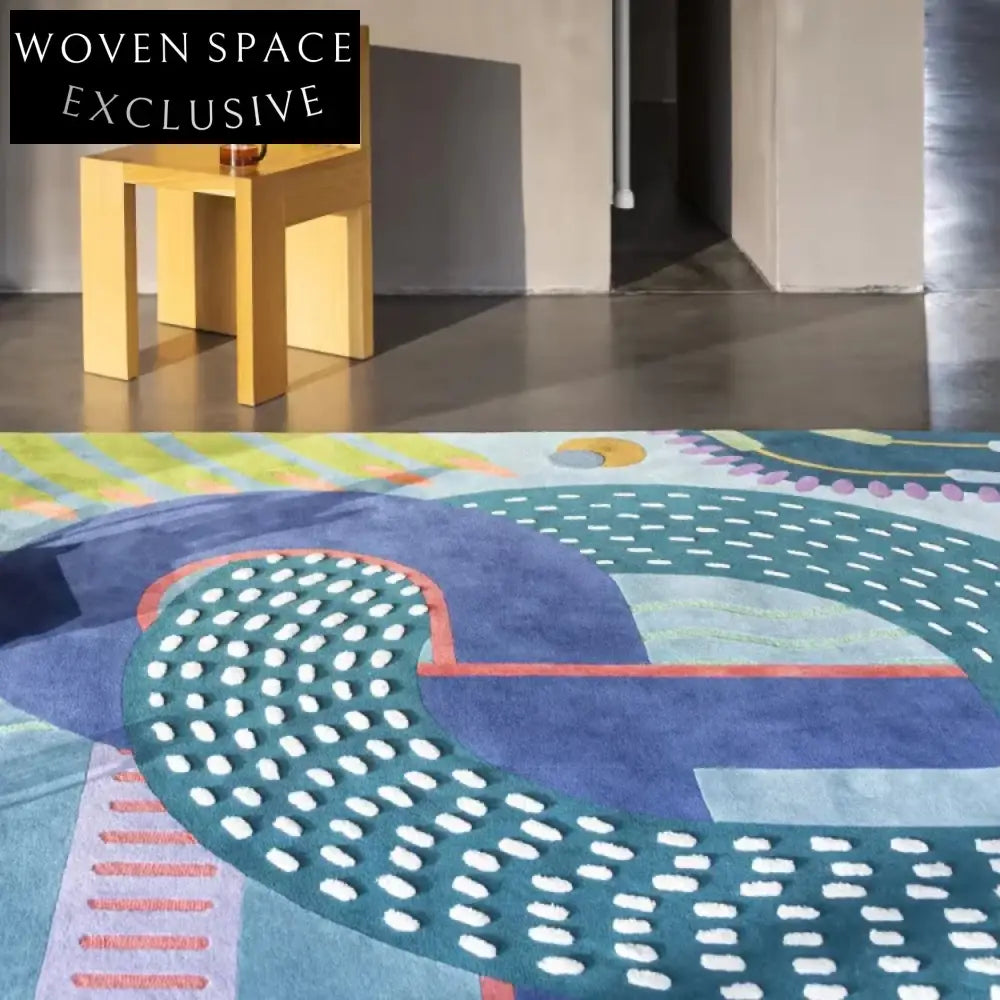 Handmade Modern Abstract Polyester High-End Living Room Bedroom Area Rug