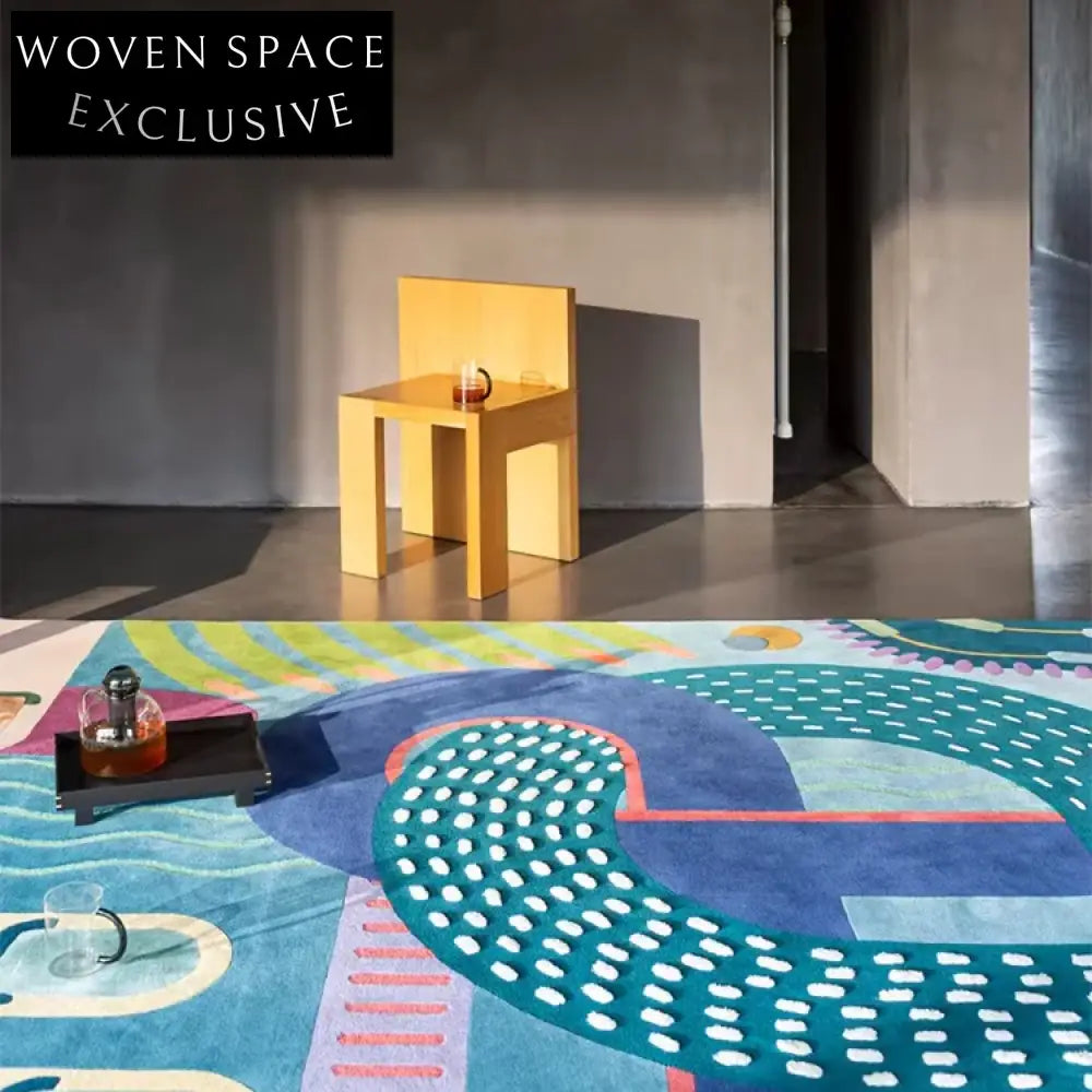 Handmade Modern Abstract Polyester High-End Living Room Bedroom Area Rug