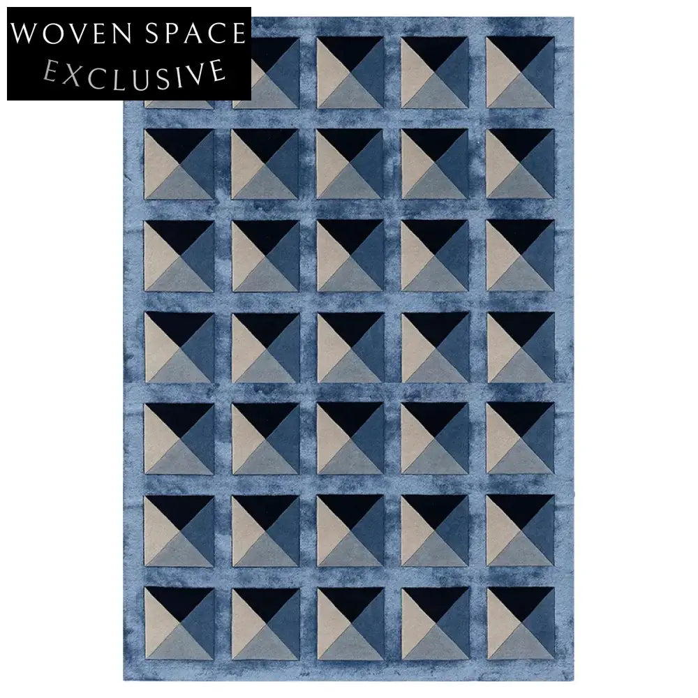 Handmade Modern Geometric Pattern Polypropylene Area Rug for Living Room Decor