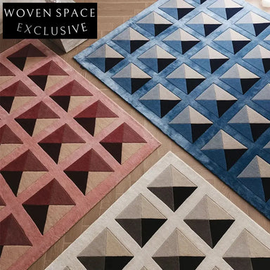 Handmade Modern Geometric Pattern Polypropylene Area Rug for Living Room Decor