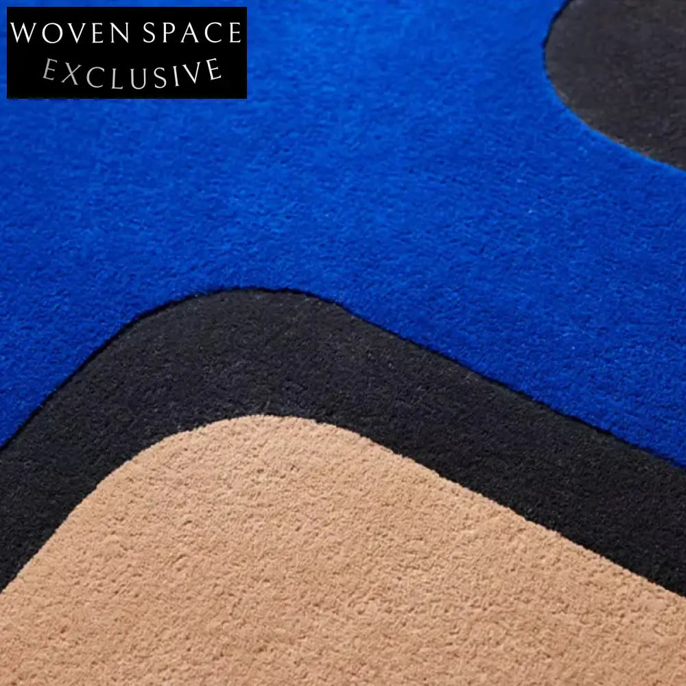 Handmade Modern Luxury Home Area Rug - Thick Polyester Floor Carpet