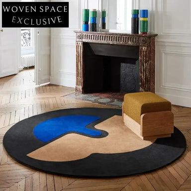 Handmade Modern Luxury Home Area Rug - Thick Polyester Floor Carpet