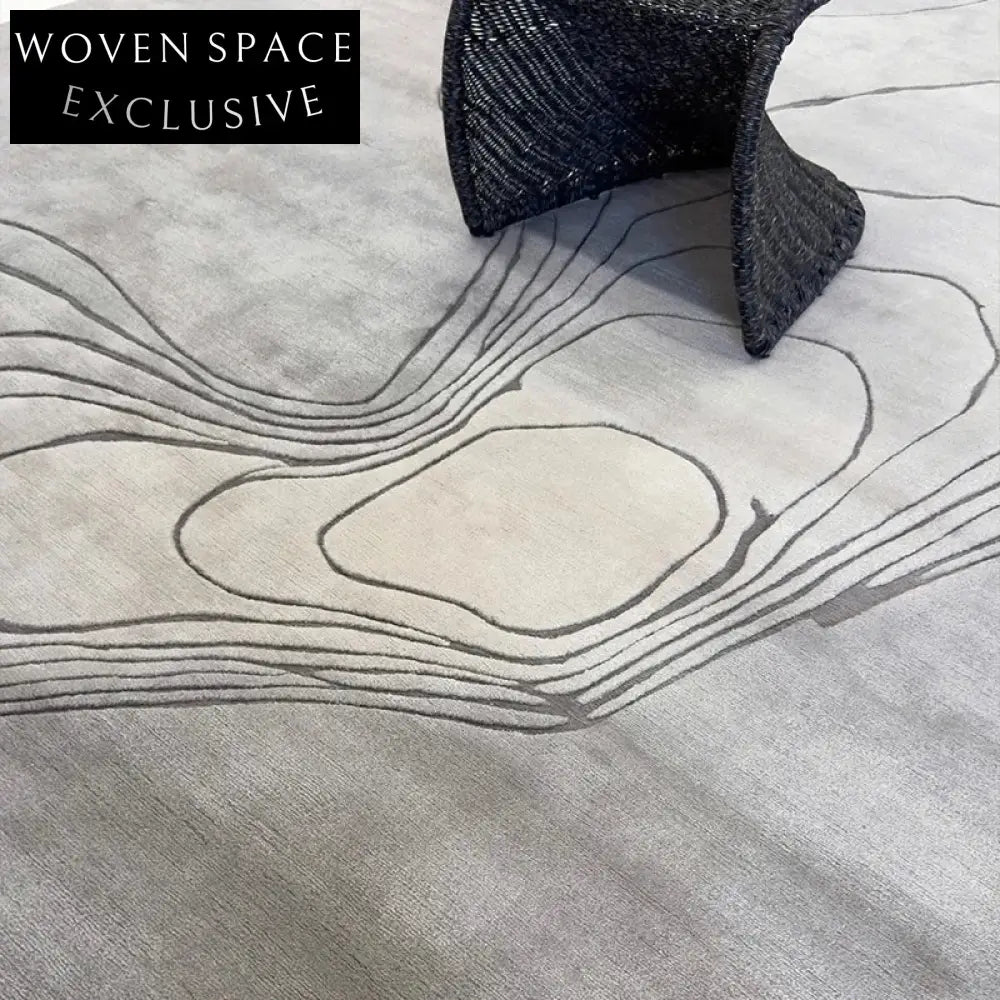 Handmade Modern Luxury Polyester Jute Area Rug for Living Room Decor