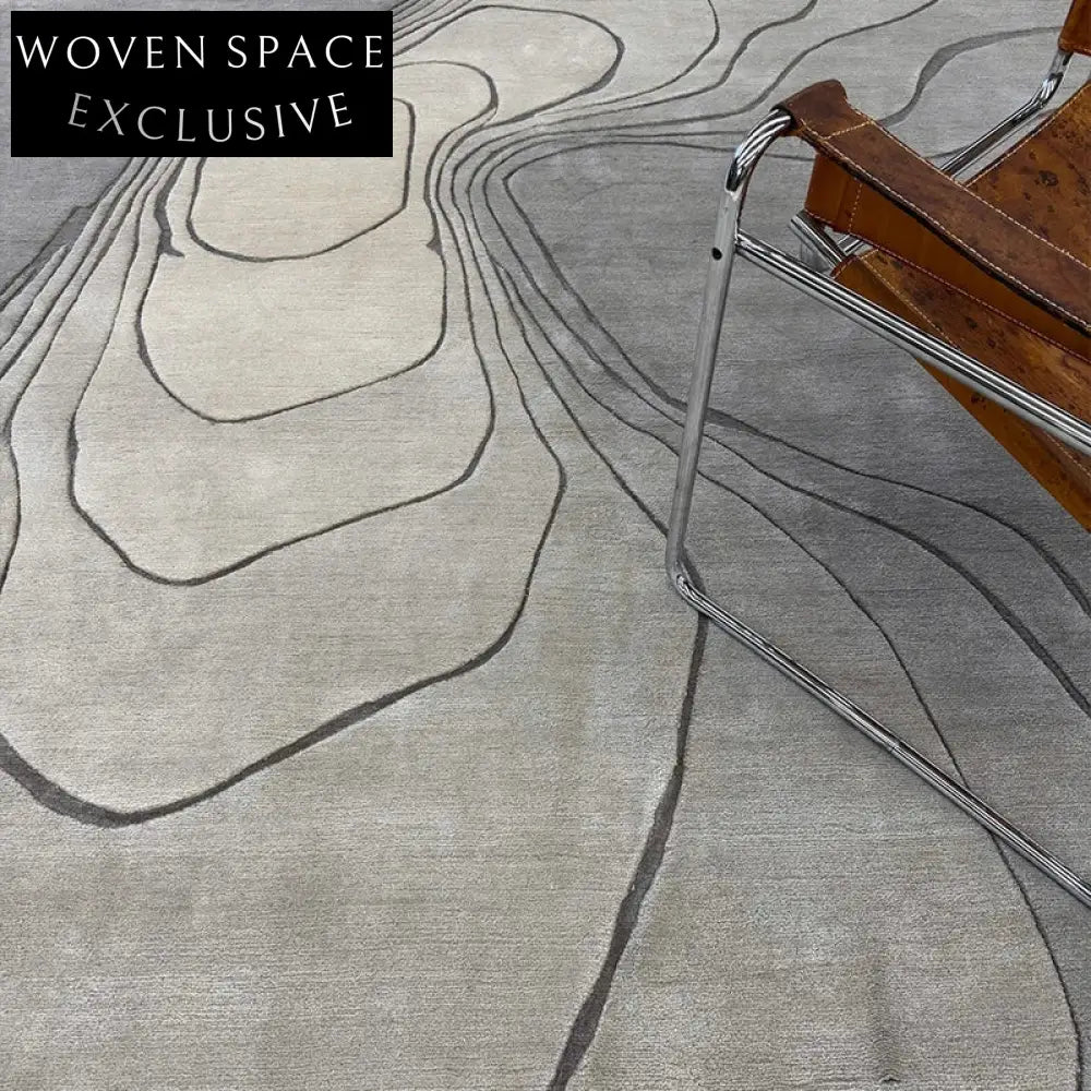 Handmade Modern Luxury Polyester Jute Area Rug for Living Room Decor