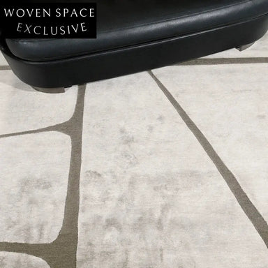 Handmade Modern Minimalist Geometric Area Rug for Bedroom Living Room