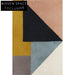 Handmade Modern Minimalist Geometric Polyester Area Rug for Living Room