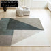 Handmade Modern Minimalist Geometric Polyester Area Rug for Living Room