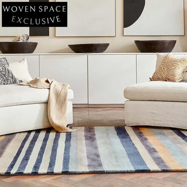 Handmade Modern Minimalist Geometric Polyester Area Rug for Living Room Bedroom