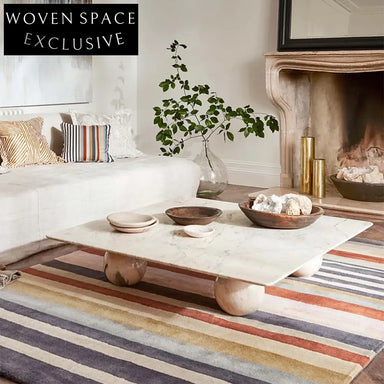 Handmade Modern Minimalist Geometric Polyester Area Rug for Living Room Bedroom