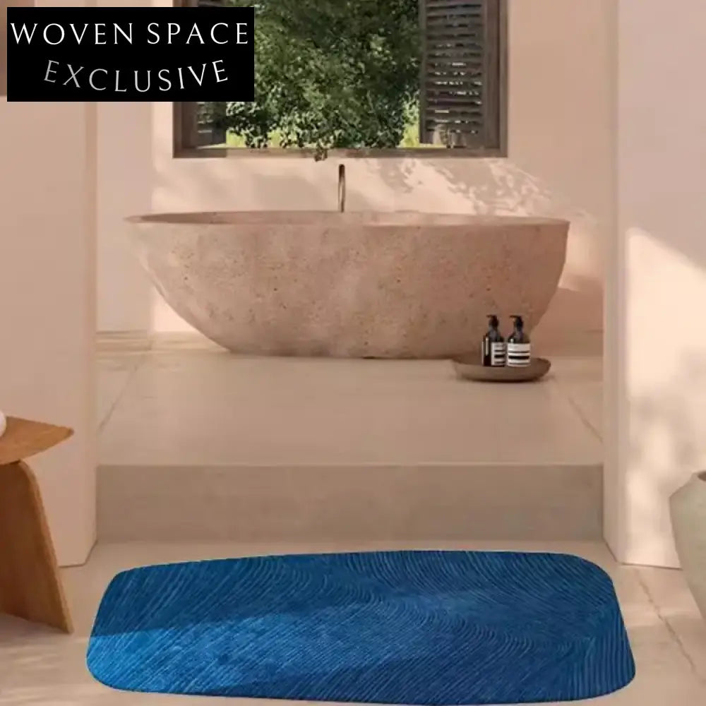 Handmade Modern Minimalist Irregular Polyester Area Rug for Living Room Decor