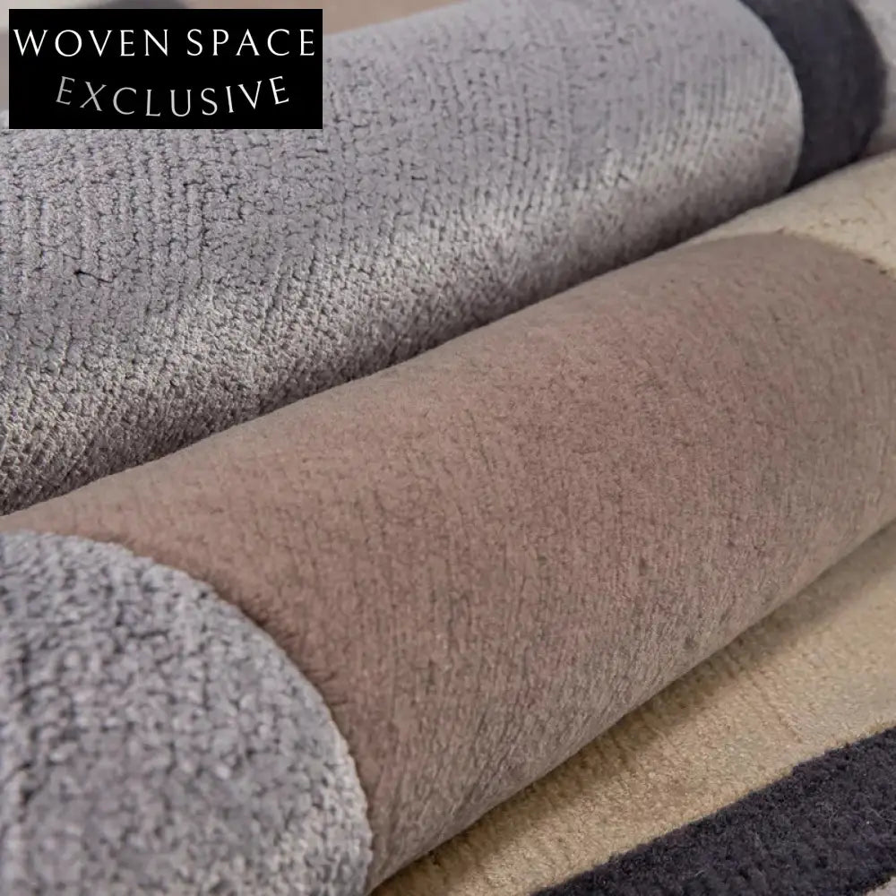 Handmade Modern Minimalist Luxury Area Rug for Living Room & Bedroom