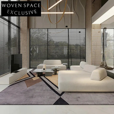 Handmade Modern Minimalist Luxury Area Rug for Living Room & Bedroom