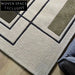 Handmade Modern Minimalist Polyester Area Rug for Bedroom Living Room Decor