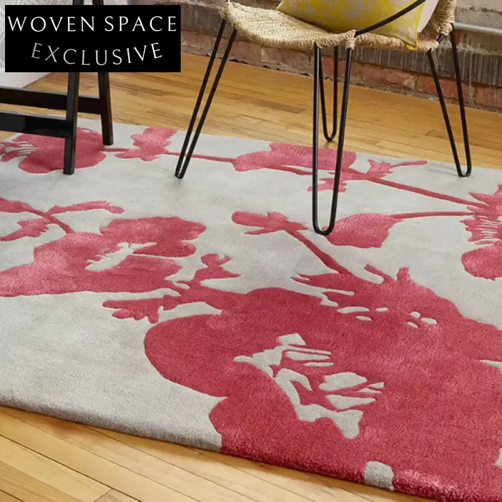 Handmade Modern Minimalist Polyester Area Rug for Living Room & Bedroom Decor