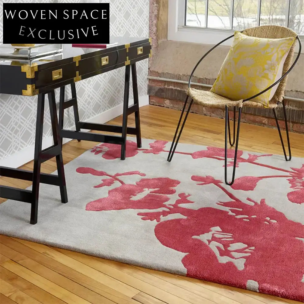 Handmade Modern Minimalist Polyester Area Rug for Living Room & Bedroom Decor