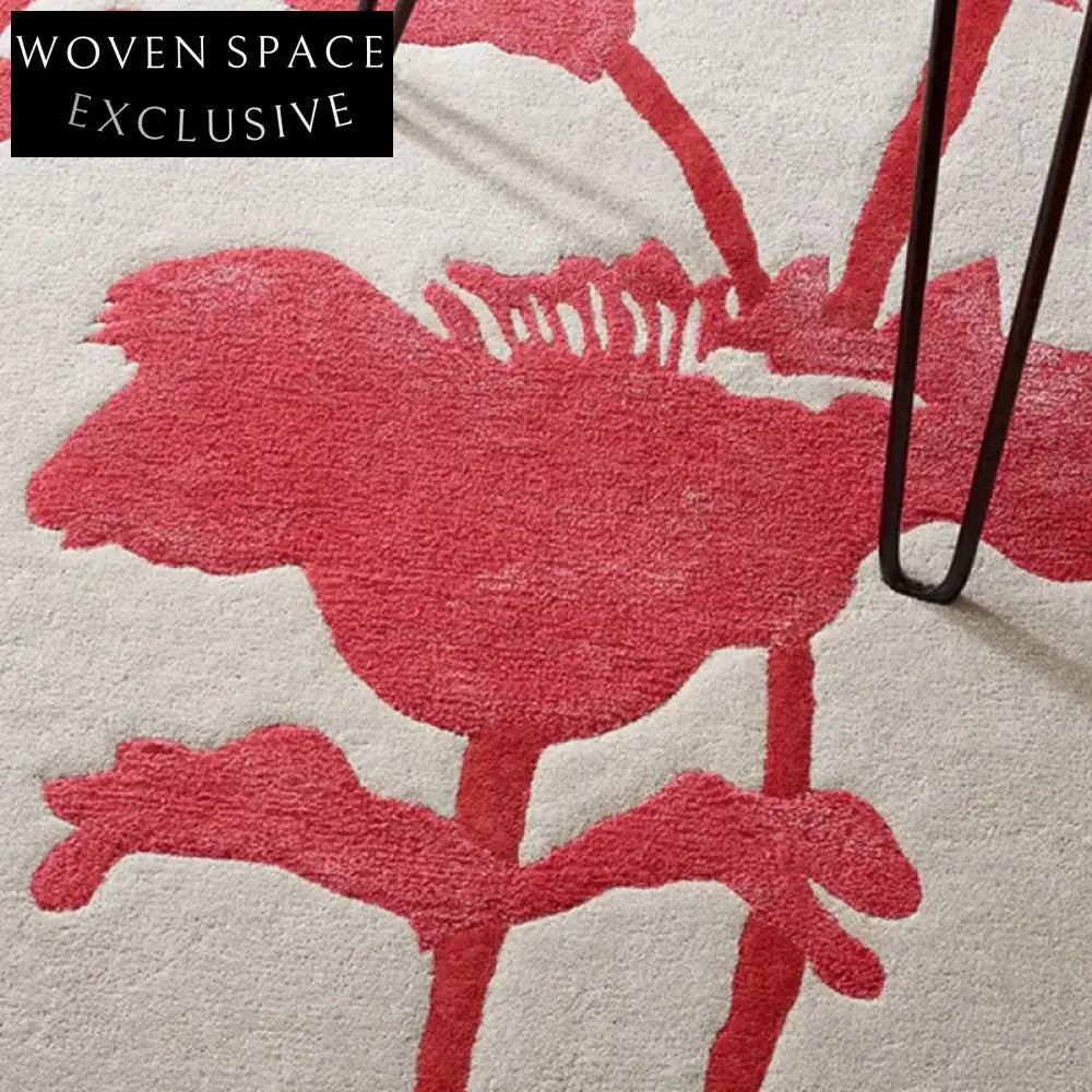 Handmade Modern Minimalist Polyester Area Rug for Living Room & Bedroom Decor