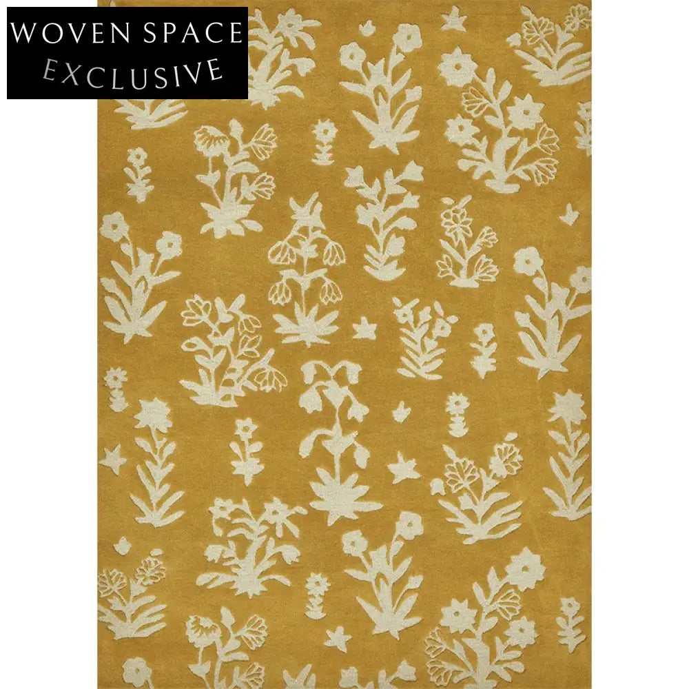 Handmade Modern Minimalist Polyester Geometric Area Rug for Bedroom Living Room