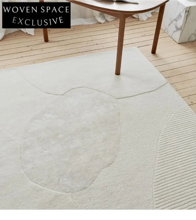 Handmade Modern Polyester Maillard Retro Area Rug for Living Room Decor