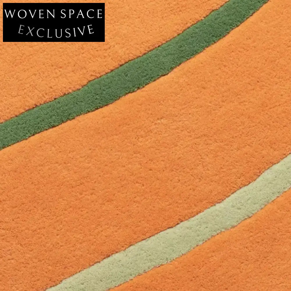 Handmade Modern Thickened Polyester Irregular Area Rug for Living Room Bedroom Hallway