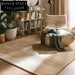 Handmade Nordic Modern Cream Polyester Fiber Area Rug for Living Room Bedroom