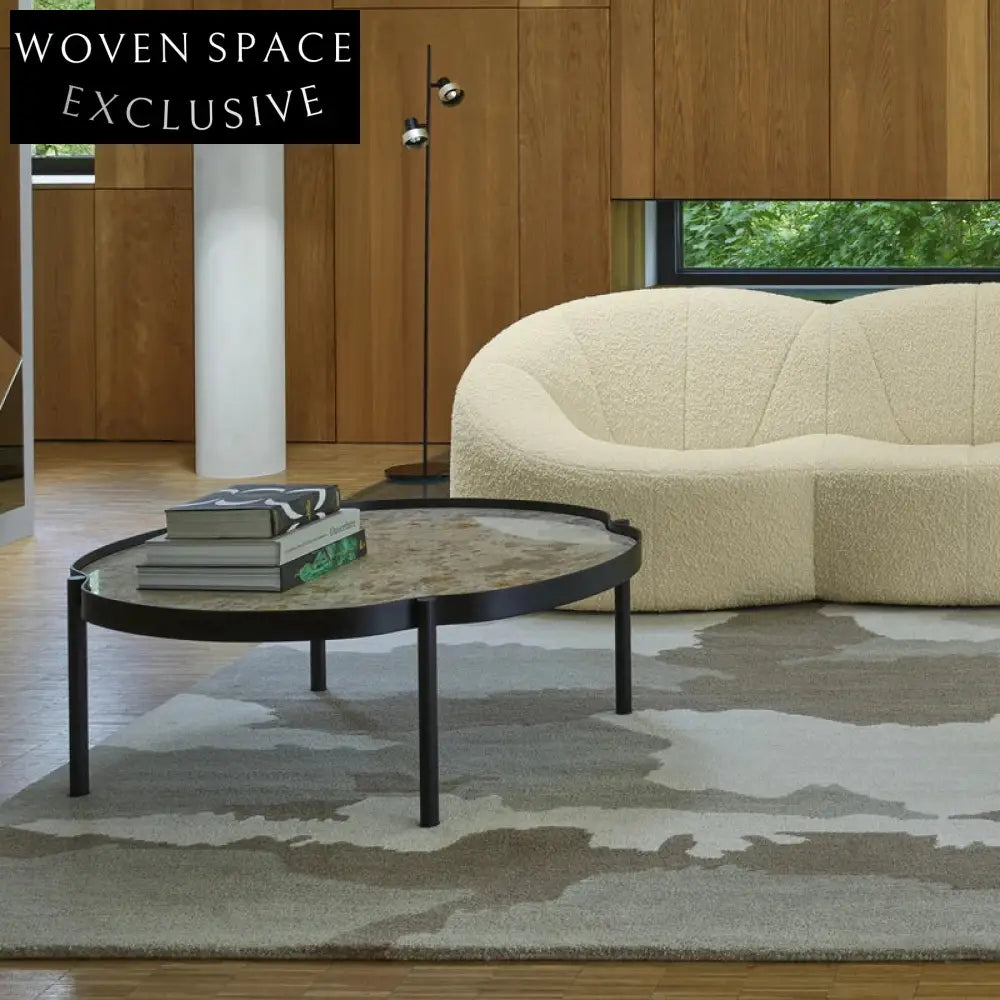 Handmade Polyester Ink Style Modern Living Room Bedroom Area Rug