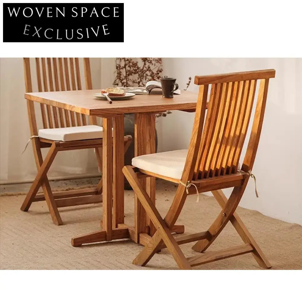 Handmade Solid Wood Square Indoor Apartment Villa Dining Table