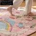 Handmade Thickened Kids' Princess Room Rug, Soft Polyester Cartoon Play Area Carpet
