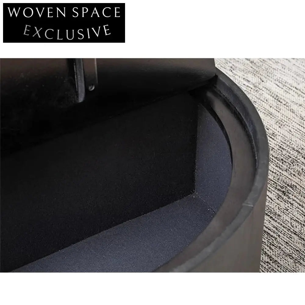 Handmade Vintage Wabi Sabi Solid Wood Round Coffee Table