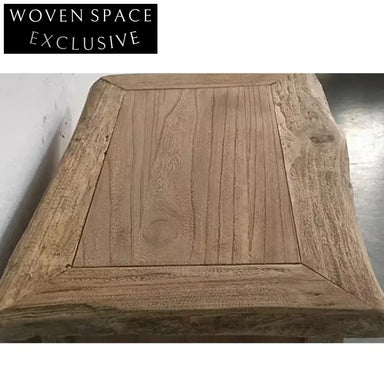 Handmade Wabi Sabi Solid Elm Wood Nine Bucket Cabinet