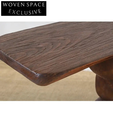 Handmade Wabi Sabi Solid Paulownia Wood Antique Console Table