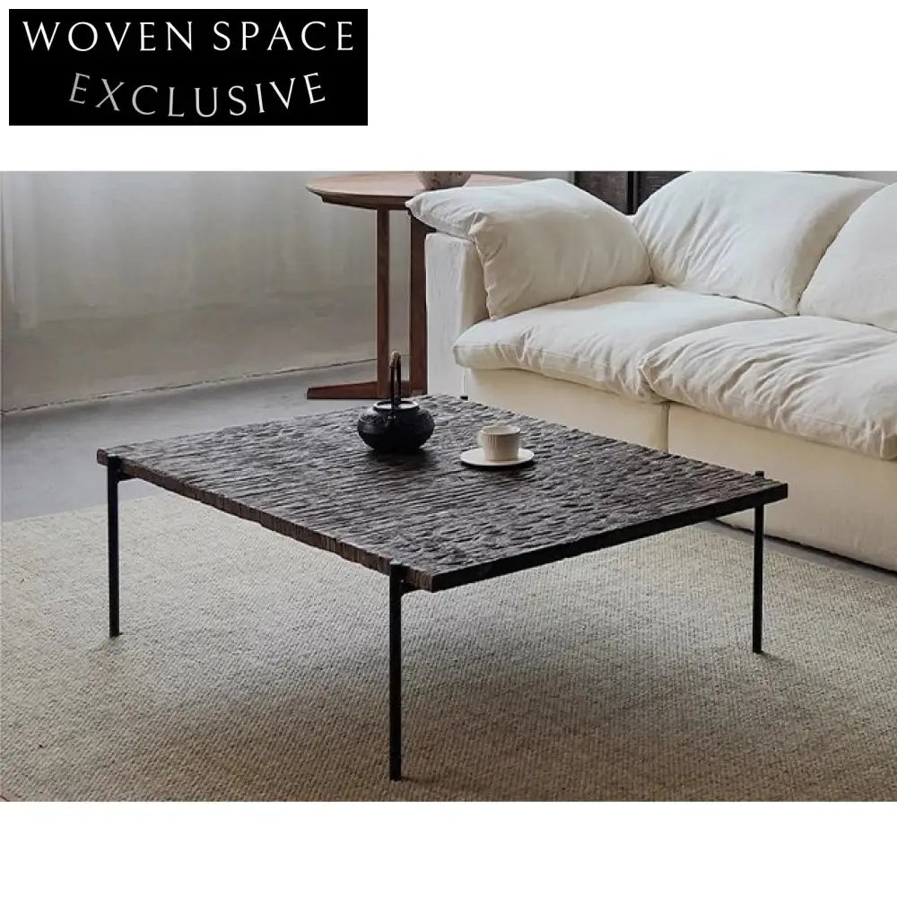Handmade Wabi-Sabi Solid Wood Eco-Friendly Low Profile Coffee Table