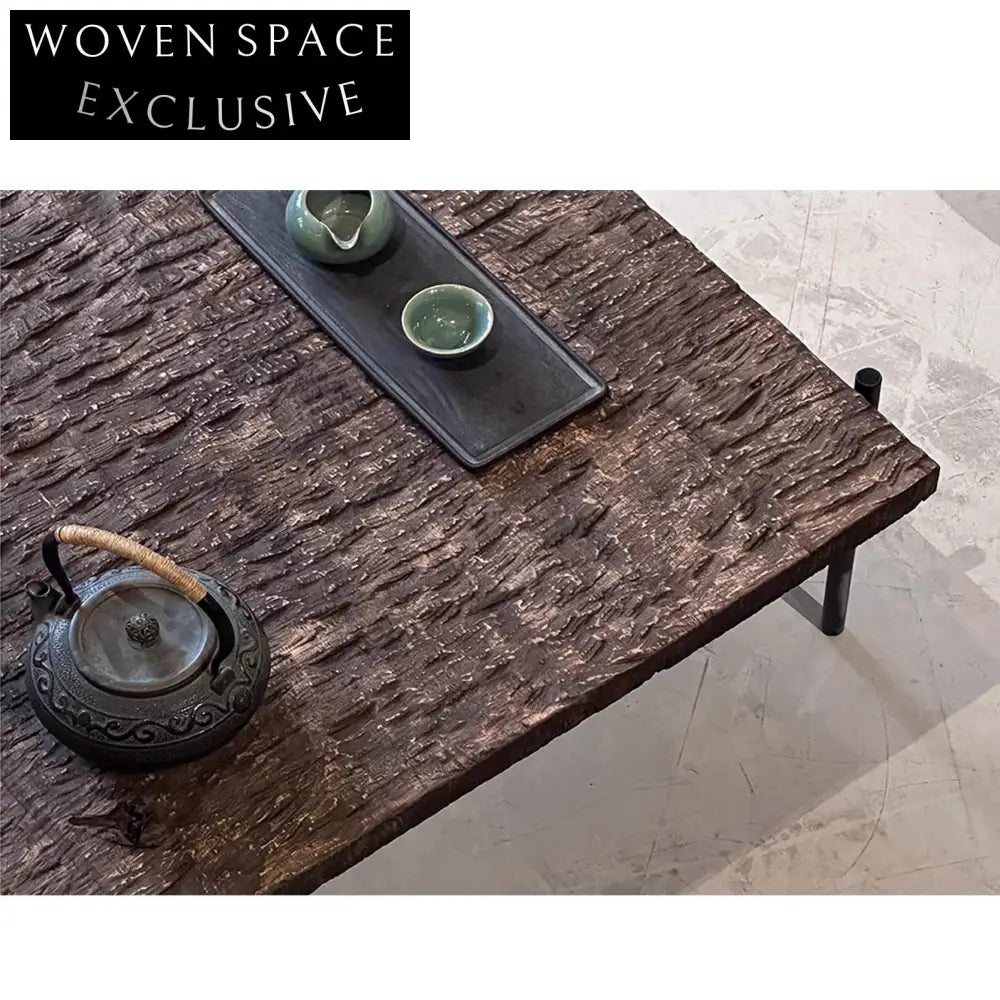 Handmade Wabi-Sabi Solid Wood Eco-Friendly Low Profile Coffee Table