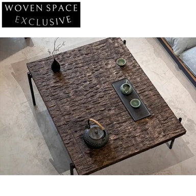 Handmade Wabi-Sabi Solid Wood Eco-Friendly Low Profile Coffee Table