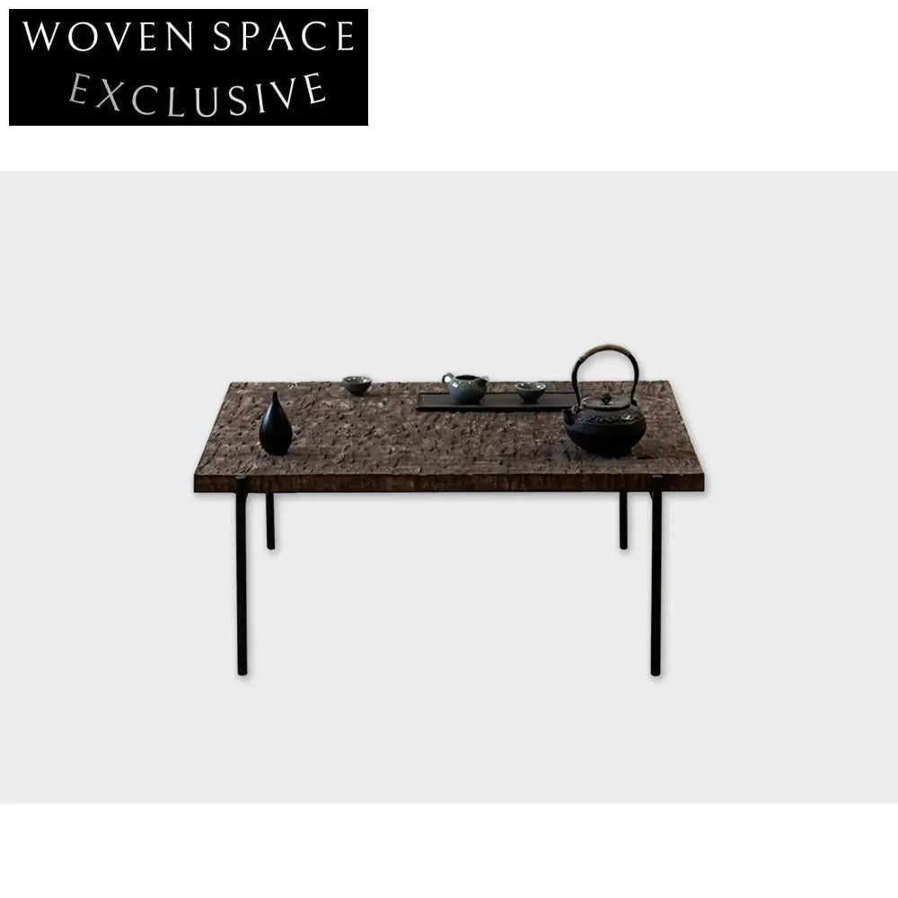 Handmade Wabi-Sabi Solid Wood Eco-Friendly Low Profile Coffee Table