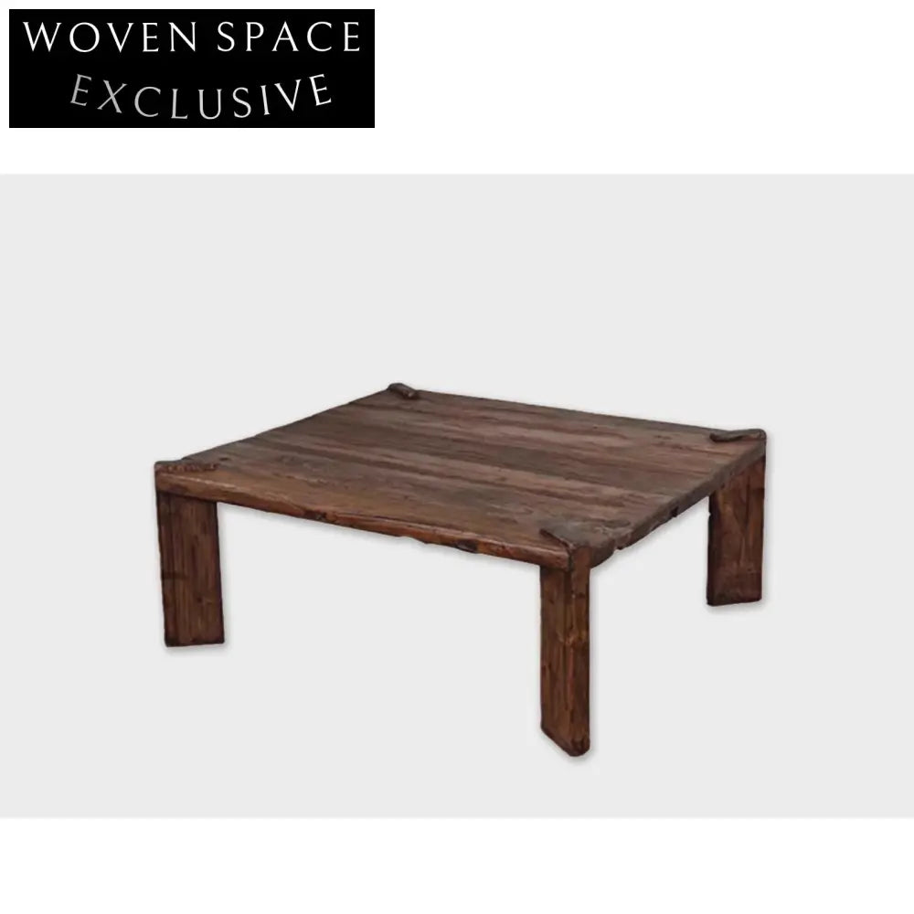 Handmade Wabi Sabi Solid Wood Organic Edge Coffee Table