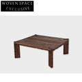 Handmade Wabi Sabi Solid Wood Organic Edge Coffee Table